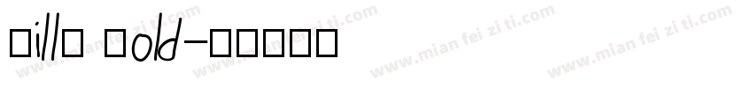 Billy Bold字体转换